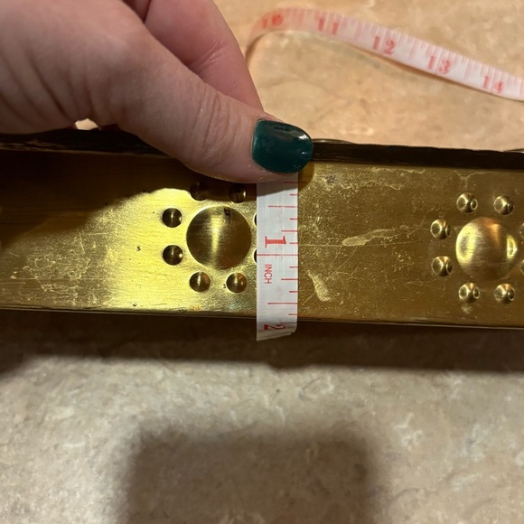 Vintage made in Sweden brass 4 candle holder - Picture 11 of 11